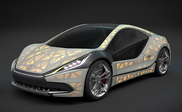 Light Cocoon 3D printed car by EDAG